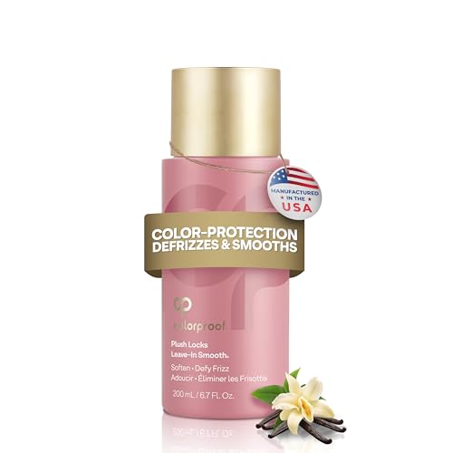 ColorProof Evolved Color Care Plush Locks Leave-in Smooth, Anti- Frizz Smoothing Lotion, Protects & Reduces Blow Dry Time, Controls Frizz & Adds Shine, Sulfate-Free, Vegan, 6.7fl oz