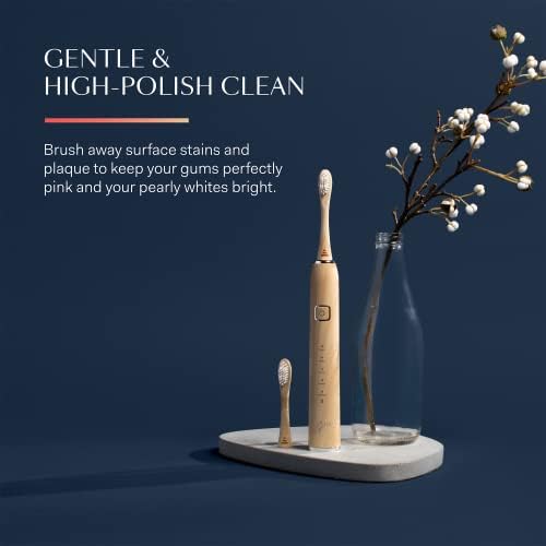 Better & Better Bamboo Sonic Toothbrush Replacement Heads | Replaceable Bamboo Sonic Brush Heads w/Soft, Plant-Based Bristles for High-Polish, Gentle Clean | Whitens Surface Stains & Removes Plaque