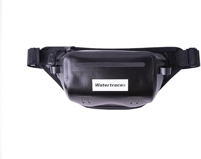 Waterproof Fanny Pack Snorkeling Bag Waist Bag For Canoe Kayaking Rafting Surfing Swimming Boating Storage Pack Paddle Board (Black)