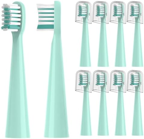 10PCS Toothbrush Replacement Head Compatible with Vekkia Kids Blue Dragon Electric Toothbrush, Soft and Comfortable for Children's Teeth and Gums