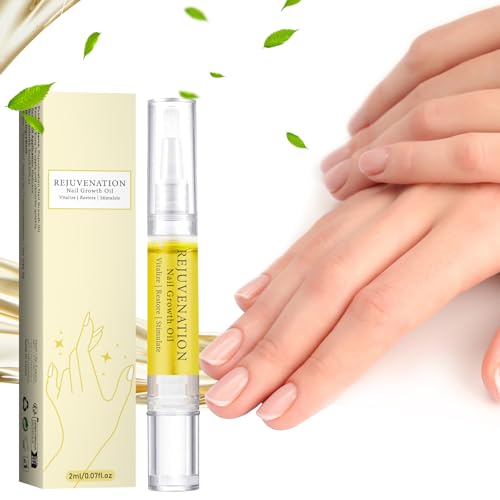 3-Pack Rejuvenation Nail Growth Oil with Nail File - Nail Oil for Growth, Strength & Repair