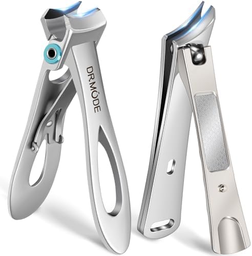 Heavy Duty Slanted Nail Clippers for Thick Nails - Wide Opening, Ultra Sharp Ingrown Toenail Clippers for Seniors