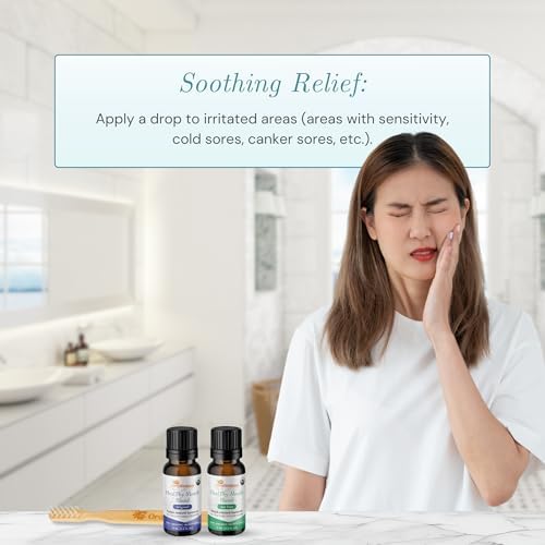 Healthy Mouth Blend Organic Tooth Oil, Fluoride Free Made in The USA Toothpaste & Mouthwash Alternative Tooth, Natural Rinse for Healthy Teeth & Gums for Women, Men and Kids, Pack of 1