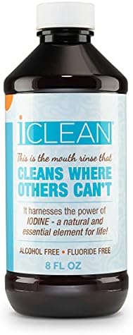 iCLEAN Mouthwash - Fluoride & Alcohol-Free Rinse | Harness The Power of Iodine | Molecular Iodine Mouth Rinse for Clean Oral Care | Gargle for Bad Breath & Oral Wellness | Cleans Where Others Can't