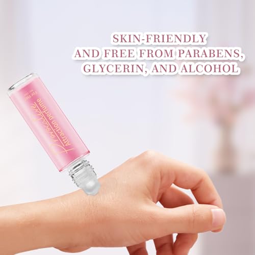 15 mL Pheromones Perfumes for Women, Long-lasting Roll on Pheromone Perfume to Attract Men, Enhance Charm & Confidence, Vegan Cruelty-Free Travel Perfume