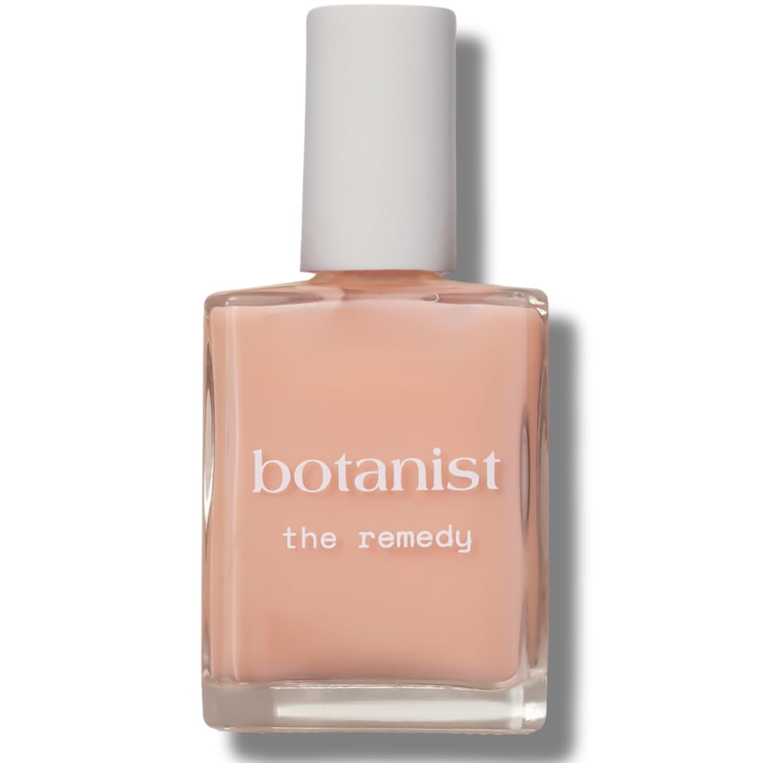 Botanist The Remedy | Nail Strengthening Polish | Repairs & Hardens Nails Damaged from Acrylics, Dip & Gel Manicures | Non-Toxic, 77% Plant Based, 21-Free & Vegan (Nude)