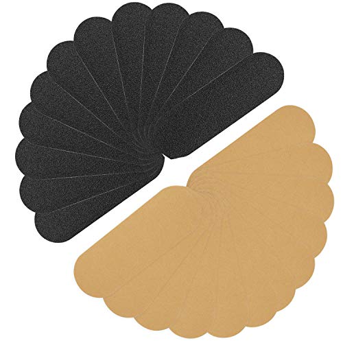Stainless Steel Pedi File Refill, 100&180 Grit - Pedicure Refill Pads - Foot Rasp Pad with Removable Glue,Size 5.2" L x 1.7" W,24 Count