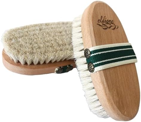 4-pc Dry Brush - Exfoliating Body, Face & Foot, Wooden Massage Maderoterapia Tool, Meridian Pressure for Lymphatic Drainage, Cellulite, Anti-callus Pumice Stone, Gua Sha, Body Sculpting, Sensitiv Skin