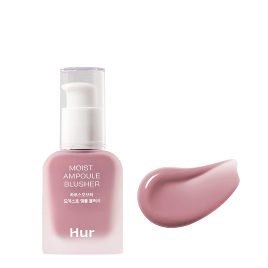 House of Hur Moist Ampoule Blusher, Buildable Water-based Formula, Infused with over 50% moisture essence, no tackiness, long-lasting moisture, weightless feel (04 Lavender Flush, 20ml)