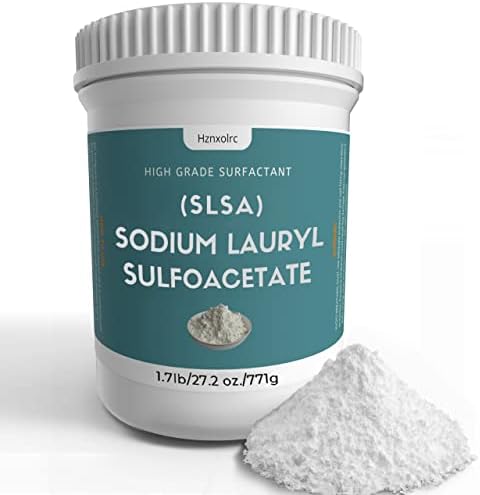 1.7 Pound SLSA Powder for Making Bath Bombs, Premium SLSA Sodium Lauryl Sulfoacetate Powder, Amazing Bubbles, Gentle on Skin, Suitable for Making Bath Bombs, Bath Truffles and More
