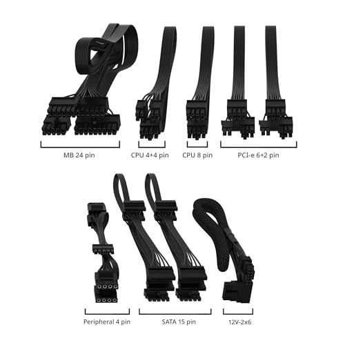 Cooler Master V850 SFX Gold ITX SFF Modular Power Supply, ATX 3.1 90° 12VHPWR|600W PCIe 5.1, 850W 80Plus Gold, Supports RTX 5080|RX 9070 XT, Customized Cable, 100mm|3.9", 10-Year