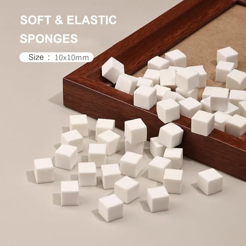 100pcs Sponges with Grabber and Nail Art Brushes, Nail Tools Set for Ombre Gradient Nail Gel Painting Gel Kit Multifunctional Nail Brushes for Nail Design (Brushes Grabber Sponges)