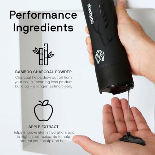 Black Wolf Mens Shampoo & Conditioner Set for Oily Hair - Oil Control Shampoo with Moisturizing & Deep Cleansing Formula - Conditioner for Soft & Silky Strands - Daily Hair Care for Men