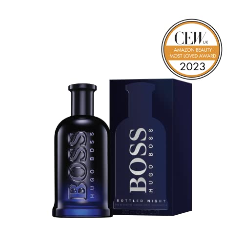 Hugo Boss Bottled Night Eau de Toilette – Woody Men's Cologne – With Notes of Birch Leaf, Cardamom, Louro Amarelo Wood & Musk – Luxury Perfumes for Men – Long Lasting Fragrance