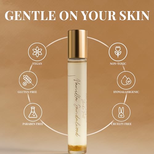 10ML Pheromone Perfume For Women | Long Lasting Rose Petal| Portable Perfum with Natural Coconut Roll-On (Rose Petal Sandalwood)