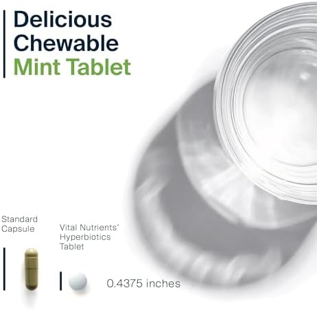 Hyperbiotics Vital Nutrients Pro Dental Probiotic | Clinically Studied BLIS K12 and M18 | Oral Probiotics for Bad Breath Treatment for Adults | Oral Health for Teeth and Gums | 45 Mint Tablets