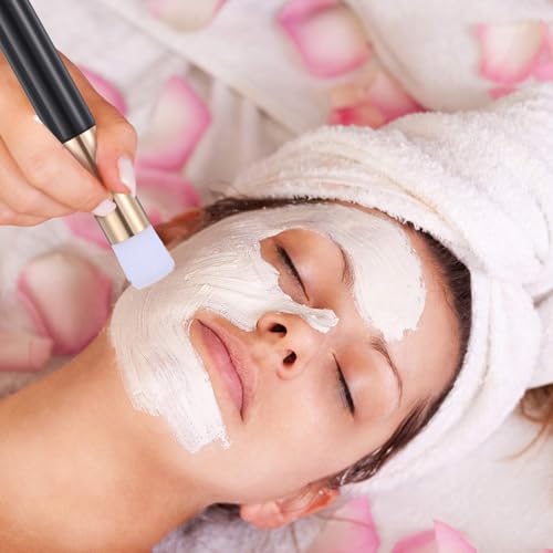 100 Pieces Lash Brushes for Cleaning, Lash Shampoo Brushes Eyelash Extension Cleansing Blackhead Removing Brush Nose Pore Deep Cleaning Facial Cleansing Brush (Black, 3.8Inch)