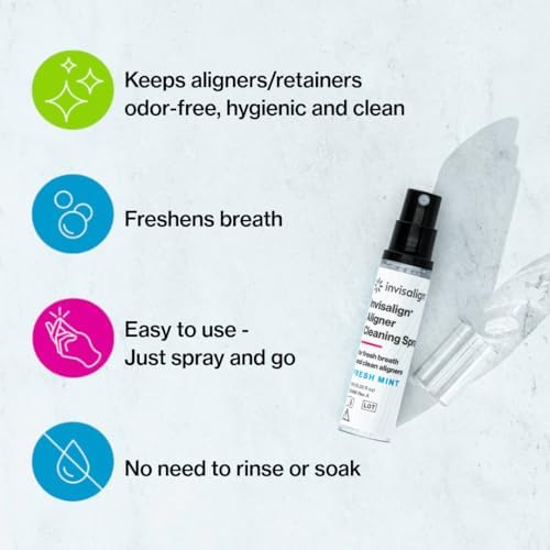 INVISALIGN Aligner Cleaning Spray for Aligner and Retainer Cleaning, 10 ml