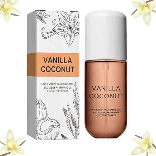 Heavy Cream & Vanilla Perfume Fragrance Mist, Sweat-Proof Portable Elegance, Body Spray for Men Long-Lasting Scent, for Hair & Body Vanillas Skin Hair Perfume (1)
