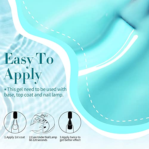 Born Pretty Jelly Gel Nail Polish Set Spring Summer Crystal Glass Translucent Pastel Gel Polish Blue Red Green Yellow Pink Soak Off UV Gel Polish 7ML 6PCS