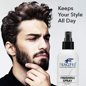 Hair Finishing Spray Firm Hold 8 oz - Hair Spray for Sensitive Skin - Fragrance Free Hypoallergenic Parabens Free - Holds and Protects Your Styles without Irritations -Vegan No Gluten (1 Pack)