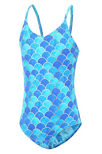Big Girls Mermaid Swimsuits One Piece Bathing Suits Summer Swimsuit Size 10/8-10