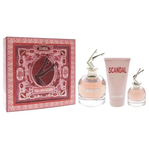 Jean Paul Gaultier Scandal for Women - 3 Pc Gift Set 2.7oz EDP Spray, 0.20oz EDP Spray, 2.5oz Perfumed Body Lotion