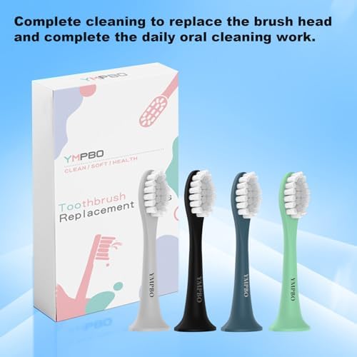 10 Pack Toothbrush Heads Compatible with Suri Electric Toothbrush, Replacement Brush Head Refill, Green
