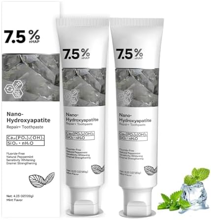 Hydroxyapatite Toothpaste for Advanced Enamel Protection, Gentle and Effective Formula, Fresh Breath, Deep Cleaning Care Toothpaste,Suitable for Sensitive Teeth (2)