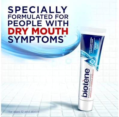 Biotene Fluoride Toothpaste, Fresh Mint, 4.3 oz Tubes - (Pack of 4)