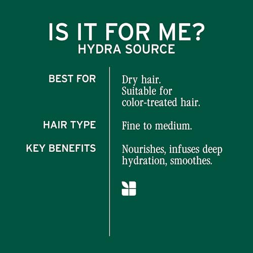 BIOLAGE Hydra Source Detangling Solution - For Dry Hair, Detangles & Controls Static For Less Frizz & Fly-Aways, Paraben-Free