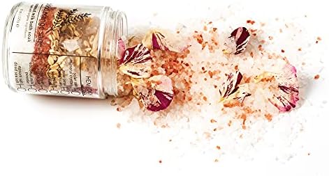 Hemlock Park Blood Orange Sage Coconut Milk Bath Soak | Organic Coconut Milk, Botanicals, Dead Sea, Epsom, and Himalayan Pink Mineral Salts | 9.5 oz Jar