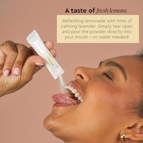 Boka Pro Stix Oral Probiotics for Mouth Bad Breath - 30ct Dental Probiotics Powder, Oral Health Pre + Probiotics for Teeth and Gums, BLIS K12 Oral Probiotic for Healthy Gum Health, Lemonade Lavender