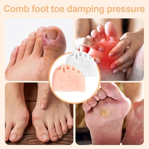 Hyggear Silicone Toe Separators For Women,Hyggear Bunion Correctors,2025 New Hygear Toe Separators For Women,Hygger Bunion Corrector,4 Pairs Hygear Silicone Toe Separatorreathable End Soft