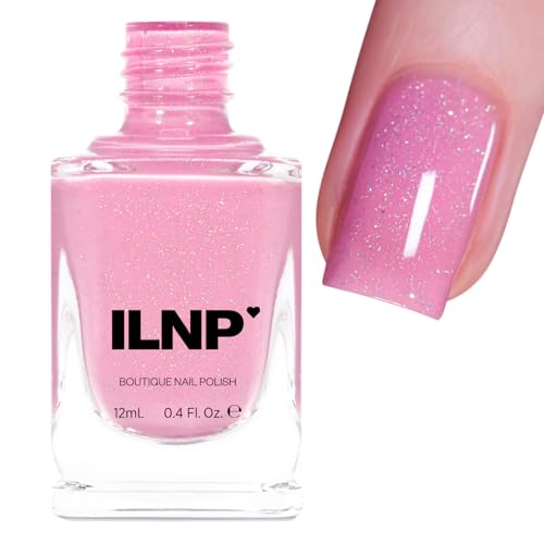 ILNP Holding Hands - Delicate Pink Holographic Jelly Nail Polish