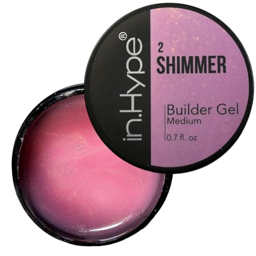 IN.HYPE Sculpting Hard Builder Gel for Nail Extension/Strengthening Luminesce Pink #2