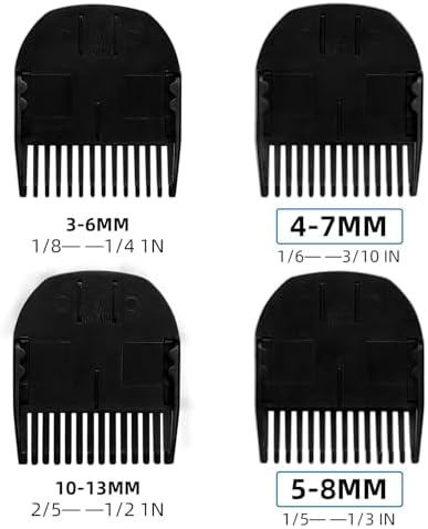 CR8GR8 Professional Guide Comb Fit Cutting Guider for Manscaped 3.0,4 Pack 8 Cutting Lengths from 1/8"-1/2" Inch Fit The Lawn Mower 3.0 Groin Hair Trimmer