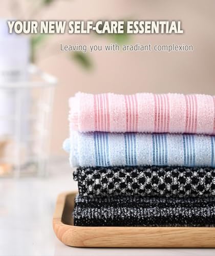 Blissal Exfoliating Shower Towel, Blissal Exfoliating Washcloth, Loofah Cloth 2/4PCS Blissal Exfoliating Towel, Men Or Women (4 PCS Mix)