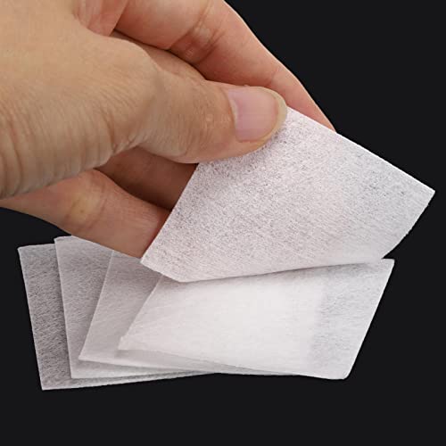 2600 Pcs Lint Free Nail Wipes for Gel Nail Disposable Nail Polish Remover Wipes Cotton Pads White, 8 Pack