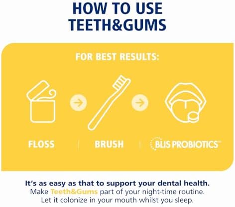 BLIS Teeth & Gums Oral Probiotics for Mouth M18 Formula Available, 2.5 Billion Cfu - Mouth Probiotic for Tooth and Gum Health, Adults and Kids - Sugar-Free Lozenges, 30 Day Supply