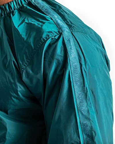 BOXRAW Hagler Professional Sauna Suit 1.0 Top & Bottoms Non Rip Sweat Suit Boxing MMA Training Gym (Charcoal - M)