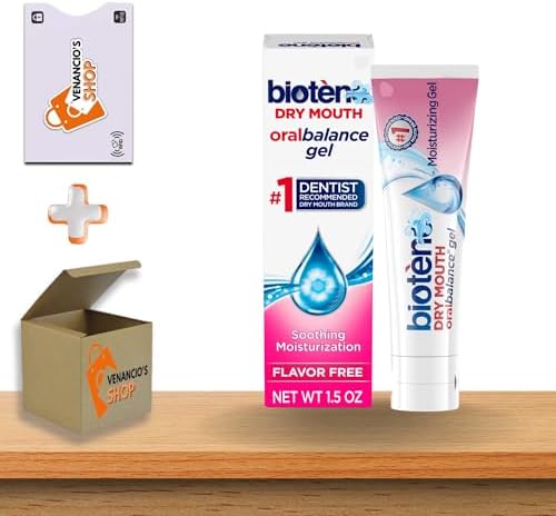 Biotene Oralbalance Gel for Dry Mouth Relief – Unflavored Moisturizing Oral Gel, Artificial Saliva Substitute for Nighttime Dry Mouth – 1.5 oz (Pack of 01)