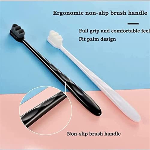 4Pack BREVI Nordic-Inspired Premium Nano Toothbrush, Wave Bristle, Ultra-fine Soft Toothbrush with 20000 Soft Bristles, for Sensitive Gums and Teeth