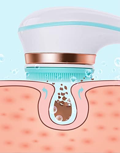 Body Brush Rechargeable, Electric Body Brush Set, Scrubber Shower Brush with Long Handle, Spin Skin Brush with 6 Brush Heads for Cleanse, Massage, exfoliate and Pamper Your Skin in The Shower