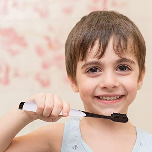 Black Charcoal Toothbrush Ultra Soft for Sensitive Gums - Teeth Whitening Brush for Adults & Children [Extra Family Pack] Super Soft Tip Bristles