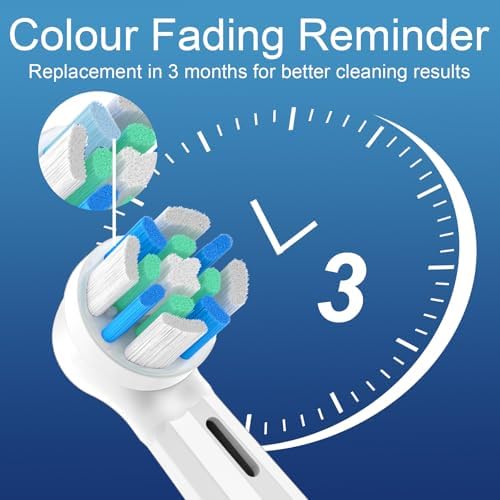 IO Replacement Heads Compatible with Oral B iO 2/3/4/5/6/7/8/9/10 Series Electric Toothbrush, Medium Bristles Brush Heads Compatible with Oral B, Deep Clean and Sensitive Care, 8 Pack Black/White