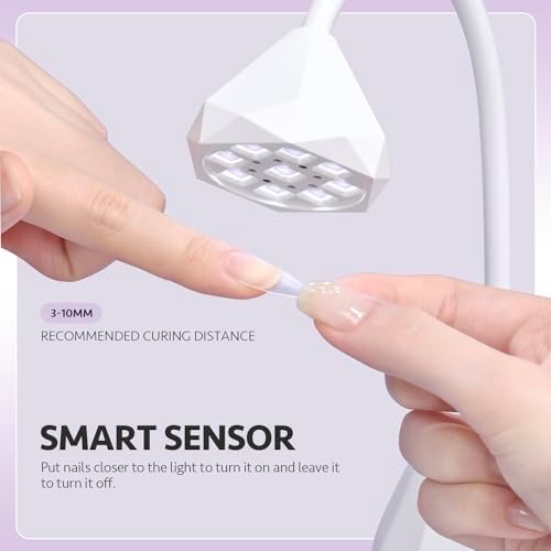 GAOY Omin-Cure Nail Lamp, Rechargeable UV Light for Gel Nails, Cordless, Salon Manicure and DIY at Home