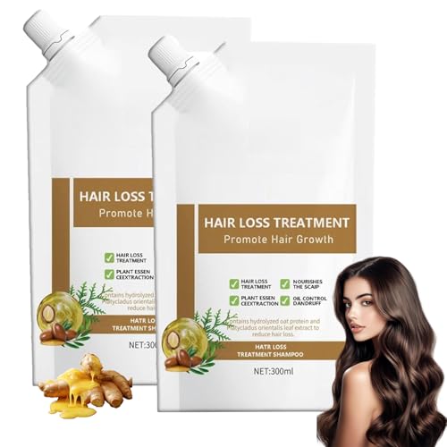 300ML Anti-Hair Fall Hair Loss Shampoo - Shampoo for Women Hair Loss, Rich in Various Plant Extracts, Anti-Hair Fall Promote Hair Growth (2)