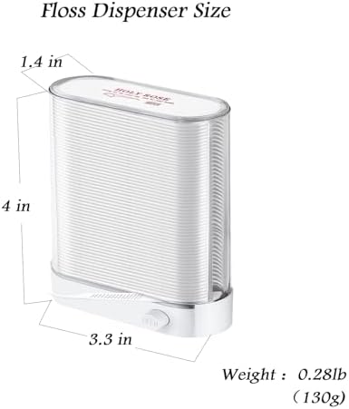 Holy Rose Dental Floss Dispenser 2 Box, Floss Picks Micro Portable Case 2 Boxs,with Adults Floss Sticks 196 Count,Flossers Toothpicks Sealed Storage Perfect forFamily,Hotel,Travel for Clean Teeth.