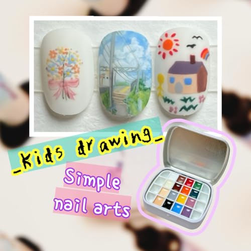 16 colours Narina The Artist Palette x MPA with mixing pad, 2 mini palettes, 24 grids for Nail Art, Solid colour 5g each High Pigment & Coverage.